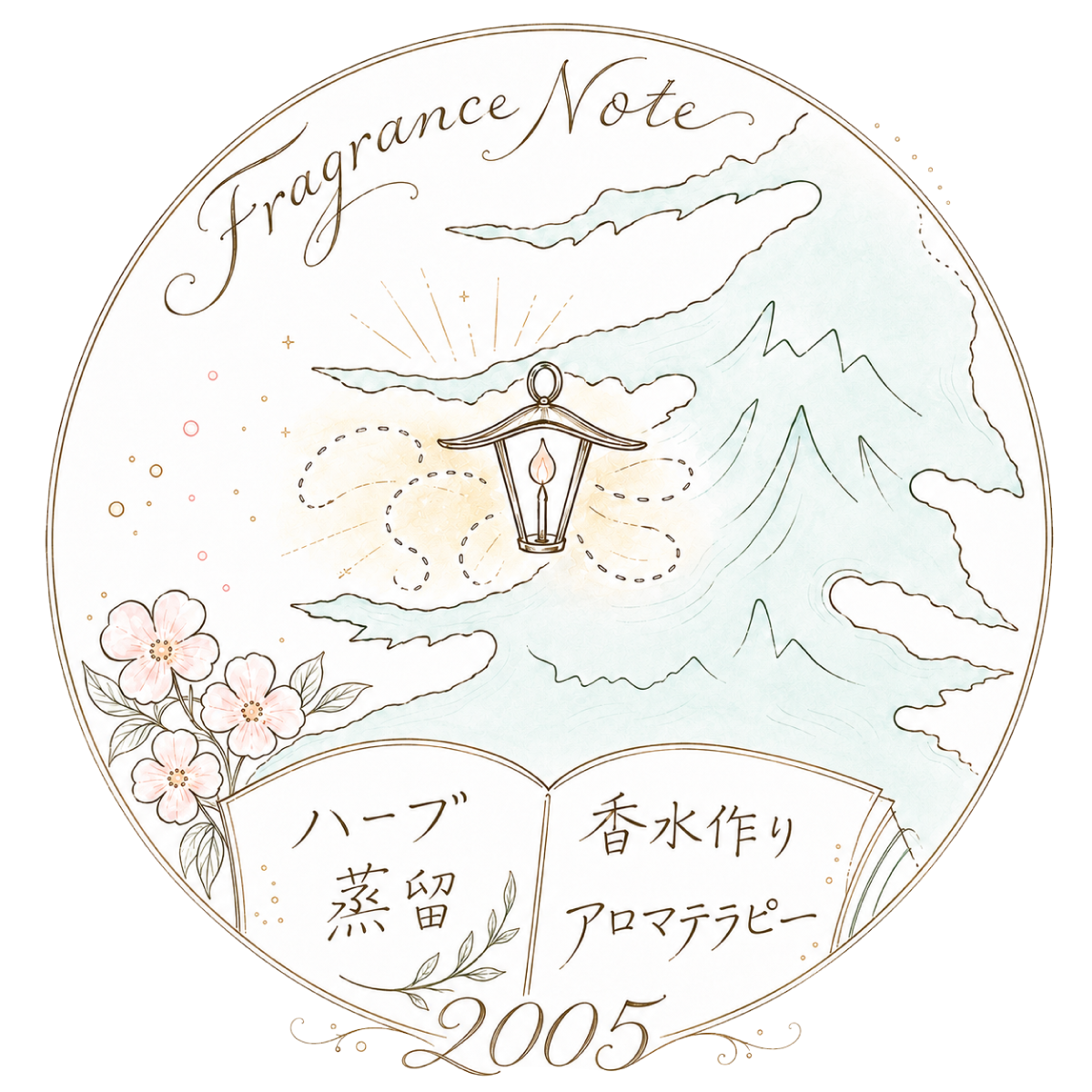 フレグランスノート　イラスト